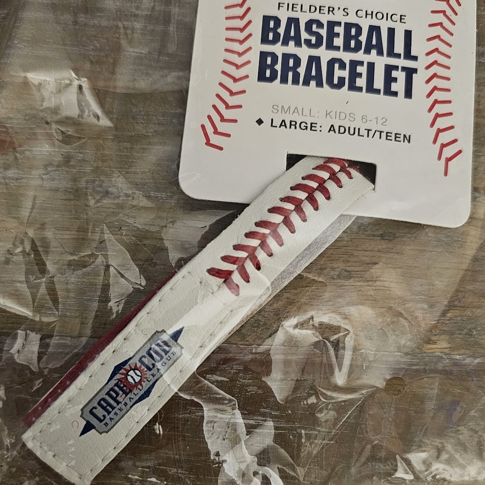 Cape Cod Baseball Bracelet with Red Stitching